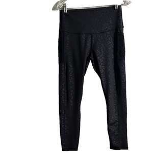 Black Leopard Print Leggings